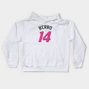 Tyler Herro Number 14 Kids Hoodie